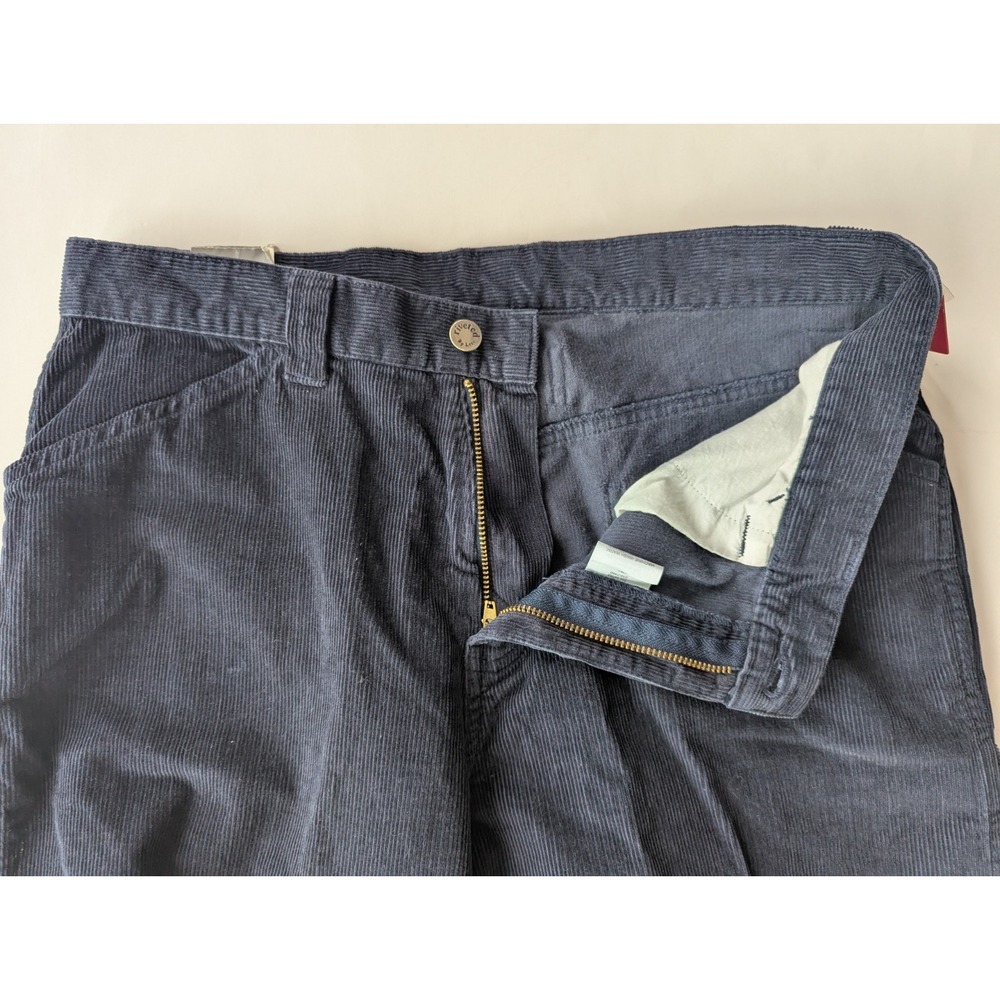 Riveted by Lee  Corduroy Pants Womens Sz 12 Medium  Blue Relaxed Cotton - Picture 7 of 11